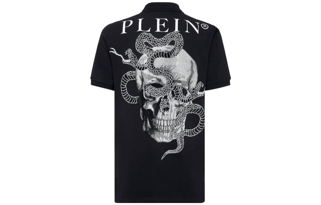 Футболка поло хлопковая с нашивкой-логотипом PHILIPP PLEIN, черная, Черный, Футболка поло хлопковая с нашивкой-логотипом PHILIPP PLEIN, черная
Футболка поло хлопковая с нашивкой-логотипом PHILIPP PLEIN, черная, Черный, Футболка поло хлопковая с нашивкой-логотипом PHILIPP PLEIN, черная