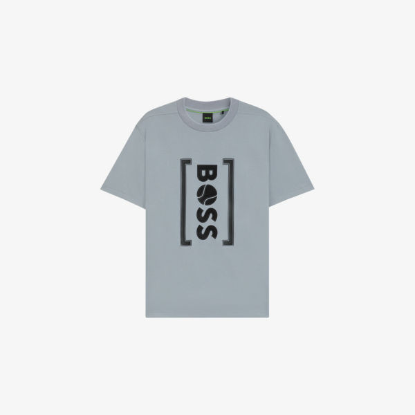 Футболка Boss с коротким рукавом и принтом логотипа, серый
Футболка Boss с коротким рукавом и принтом логотипа, серый