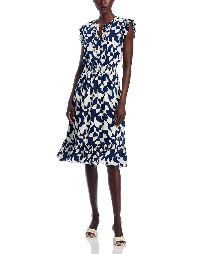 Платье с присборенной талией и рюшами T Tahari, мультиколор
Платье с присборенной талией и рюшами T Tahari, мультиколор