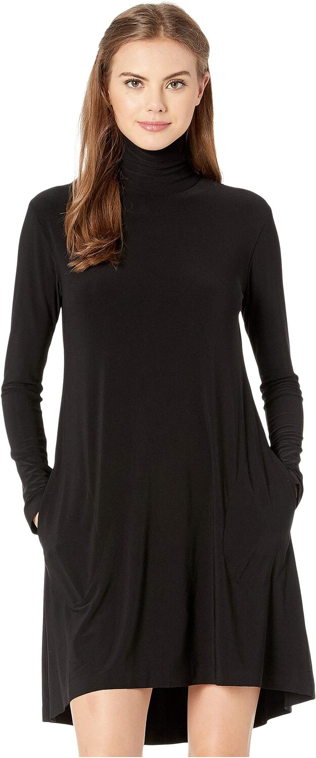 Свободное платье с длинными рукавами и черепахой Norma Kamali, черный
Свободное платье с длинными рукавами и черепахой Norma Kamali, черный