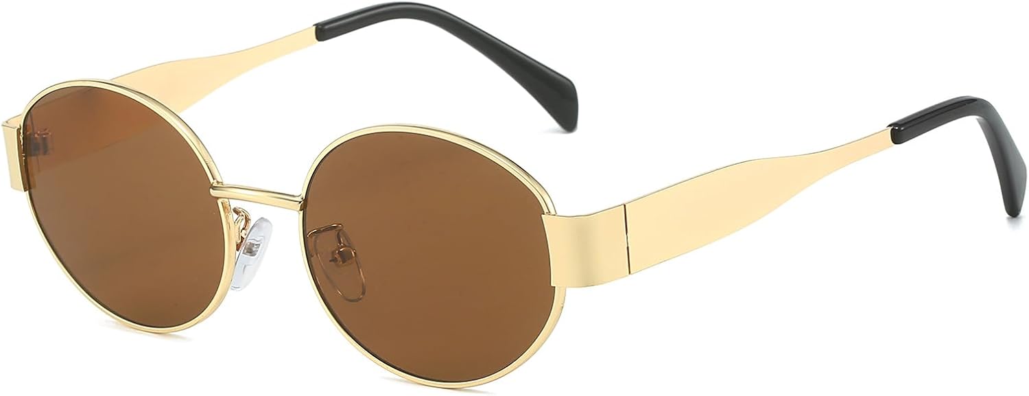 Солнцезащитные очки YAMEIZE в стиле ретро 90-х годов, овальные, с металлической оправой, классические круглые, для женщин и мужчин, с защитой UV400, для активного отдыха, Gold Brown
Солнцезащитные очки YAMEIZE в стиле ретро 90-х годов, овальные, с металлической оправой, классические круглые, для женщин и мужчин, с защитой UV400, для активного отдыха, Gold Brown