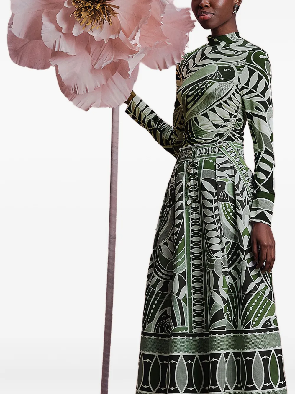 Черный кружевной топ Nature Jersey с высоким воротом FARM Rio
Черный кружевной топ Nature Jersey с высоким воротом FARM Rio