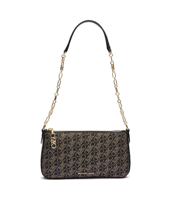 Сумка женская Michael Kors с монограммой логотипа и цепочкой, черный
Сумка женская Michael Kors с монограммой логотипа и цепочкой, черный