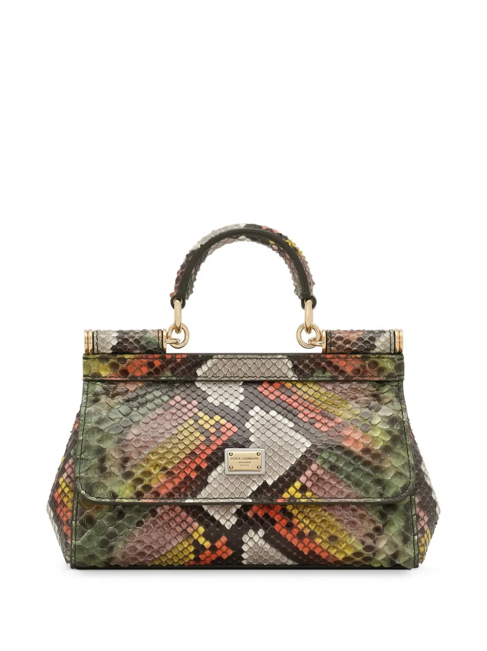 Маленькая сумка-тоут Sicily со змеиным принтом DOLCE & GABBANA, зеленый
Маленькая сумка-тоут Sicily со змеиным принтом DOLCE & GABBANA, зеленый