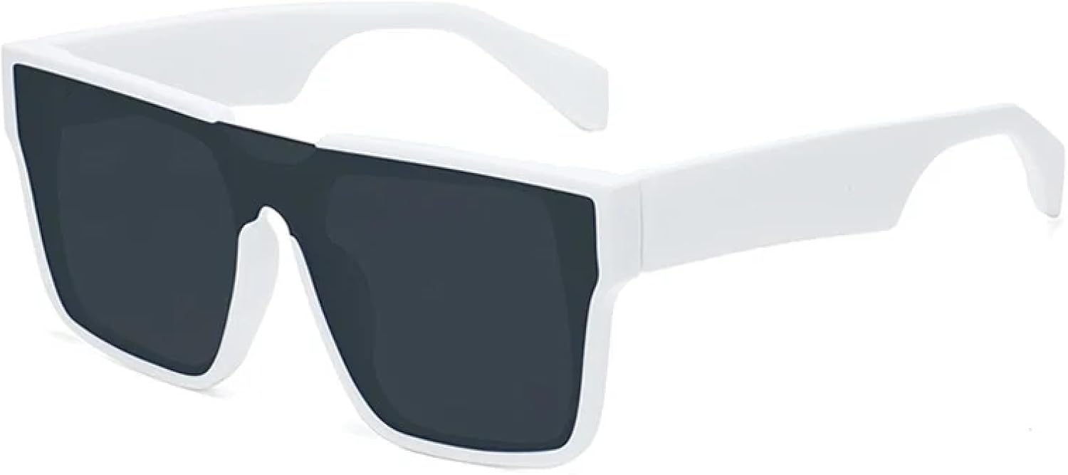 Солнцезащитные очки с защитой от УФ-излучения UV400 | Свободный стиль панк | Для женщин и мужчин | Для занятий спортом на открытом воздухе и вождения DSVIGF, White-black
Солнцезащитные очки с защитой от УФ-излучения UV400 | Свободный стиль панк | Для женщин и мужчин | Для занятий спортом на открытом воздухе и вождения DSVIGF, White-black