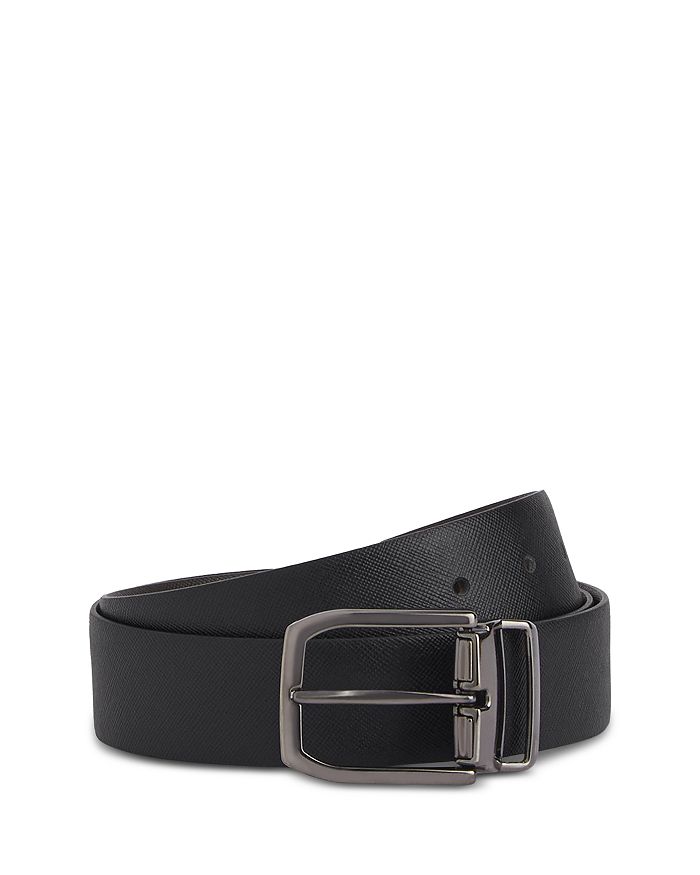 Ремень кожаный двусторонний Boggi Milano, черный
Ремень кожаный двусторонний Boggi Milano, черный