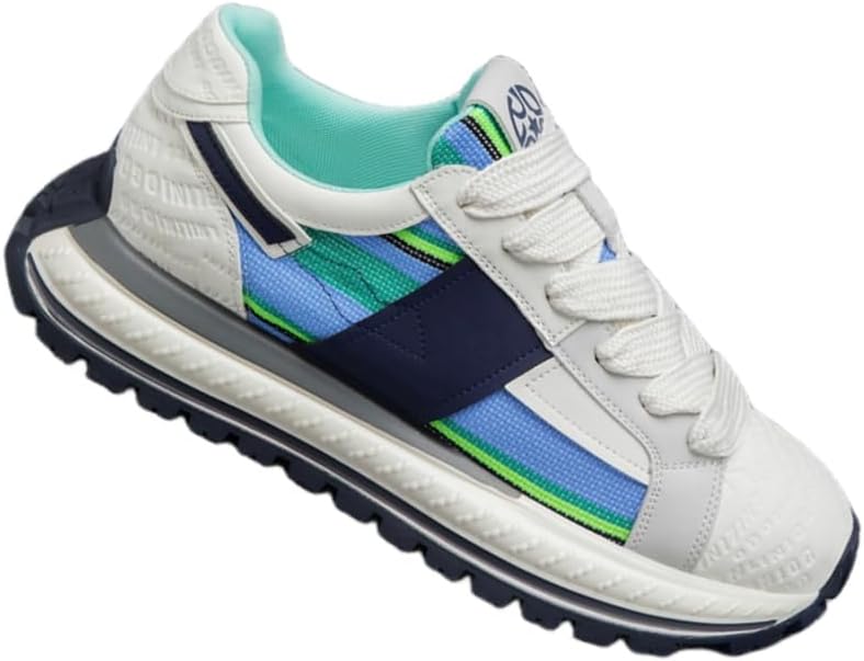 Мужские модные спортивные кроссовки - дышащая тканевая поверхность - модель с эффектом увеличения роста - обувь для прогулок и фитнеса Clolinde, белый/синий
Мужские модные спортивные кроссовки - дышащая тканевая поверхность - модель с эффектом увеличения роста - обувь для прогулок и фитнеса Clolinde, белый/синий