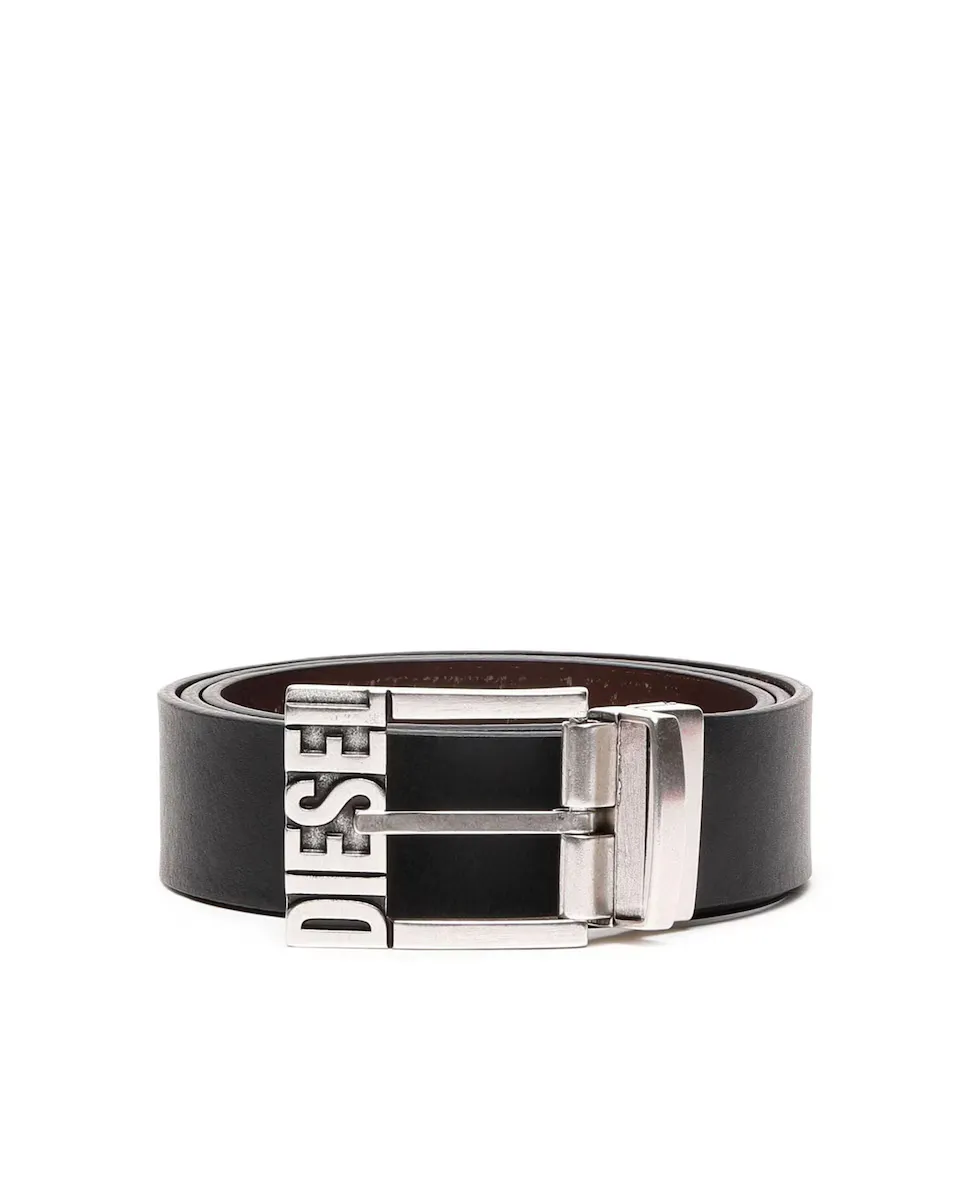 Мужской кожаный ремень с пряжкой с логотипом Diesel, черный
Мужской кожаный ремень с пряжкой с логотипом Diesel, черный