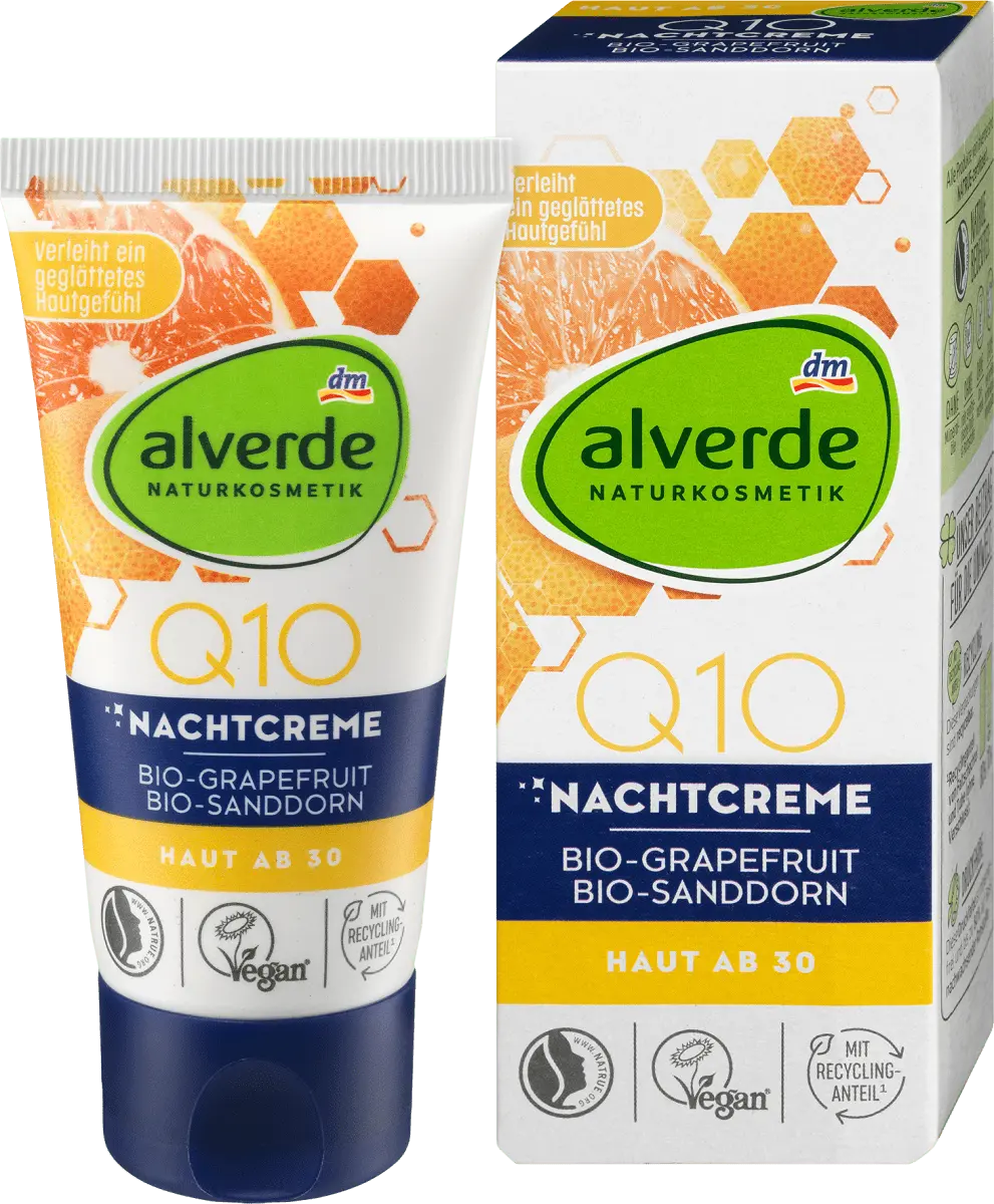 Крем ночной Q10 50 мл. alverde NATURKOSMETIK
Крем ночной Q10 50 мл. alverde NATURKOSMETIK