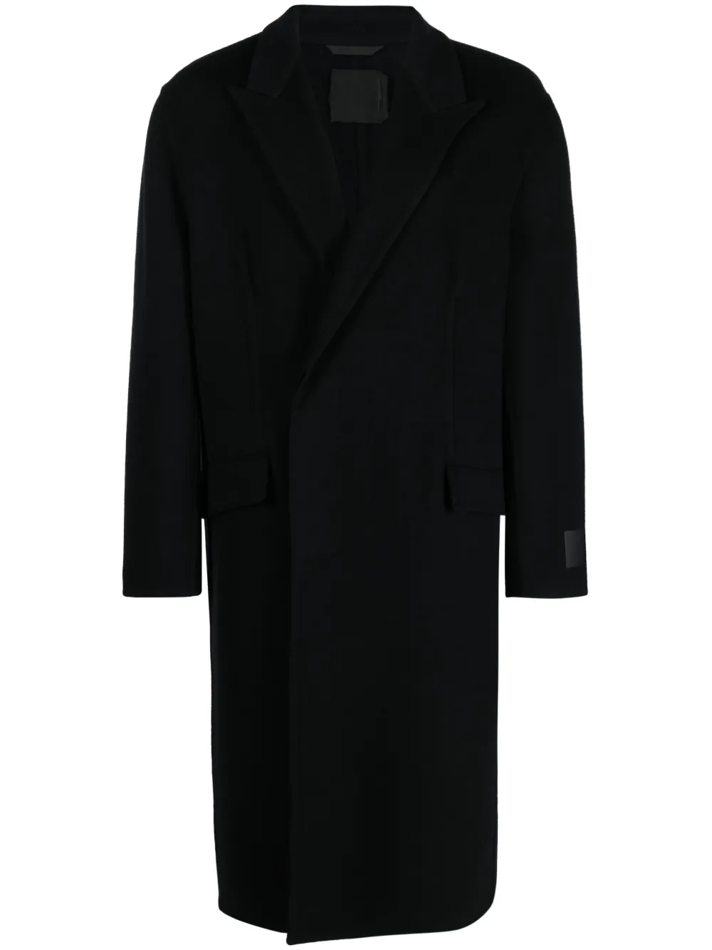 Однобортное пальто из вирджинской шерсти Givenchy, черный 
Однобортное пальто из вирджинской шерсти Givenchy, черный