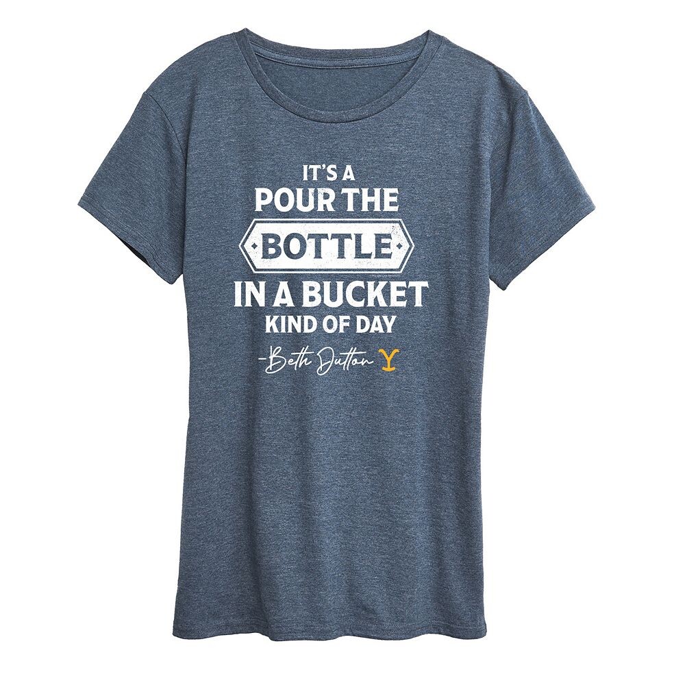 Женская футболка Yellowstone Bottle In Bucket Day с графическим рисунком Licensed Character, цвет Heather Blue
Женская футболка Yellowstone Bottle In Bucket Day с графическим рисунком Licensed Character, цвет Heather Blue