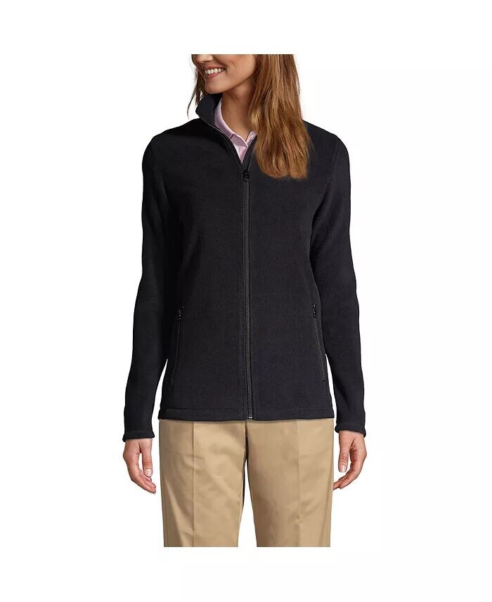Женская флисовая куртка средней плотности с застежкой-молнией Lands' End, черный
Женская флисовая куртка средней плотности с застежкой-молнией Lands' End, черный