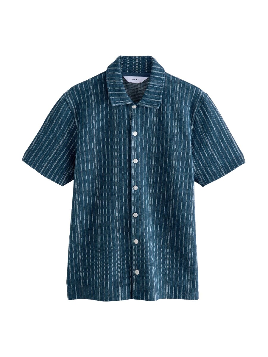 Рубашка на пуговицах классического кроя Next, синий
Рубашка на пуговицах классического кроя Next, синий