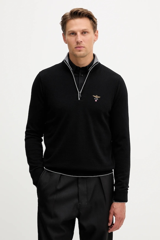 Шерстяной свитер Aeronautica Militare, черный
Шерстяной свитер Aeronautica Militare, черный