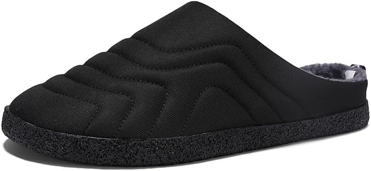 Мужские тапочки Asifn с противоскользящей подошвой для дома и улицы, удобные зимние домашние обувь с теплой плюшевой подкладкой и хлопковой подошвой, черный
Мужские тапочки Asifn с противоскользящей подошвой для дома и улицы, удобные зимние домашние обувь с теплой плюшевой подкладкой и хлопковой подошвой, черный