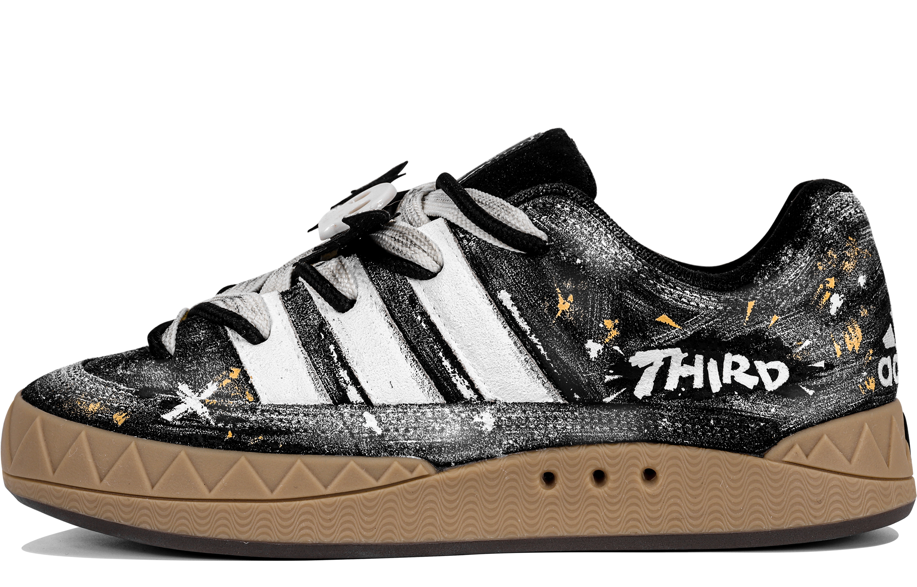 Adidas Adimatic Star Wild, Metal Aesthetics, Gold Foil Distressed, кроссовки низкие устойчивые к истиранию в стиле люкс-стритвир
Adidas Adimatic Star Wild, Metal Aesthetics, Gold Foil Distressed, кроссовки низкие устойчивые к истиранию в стиле люкс-стритвир