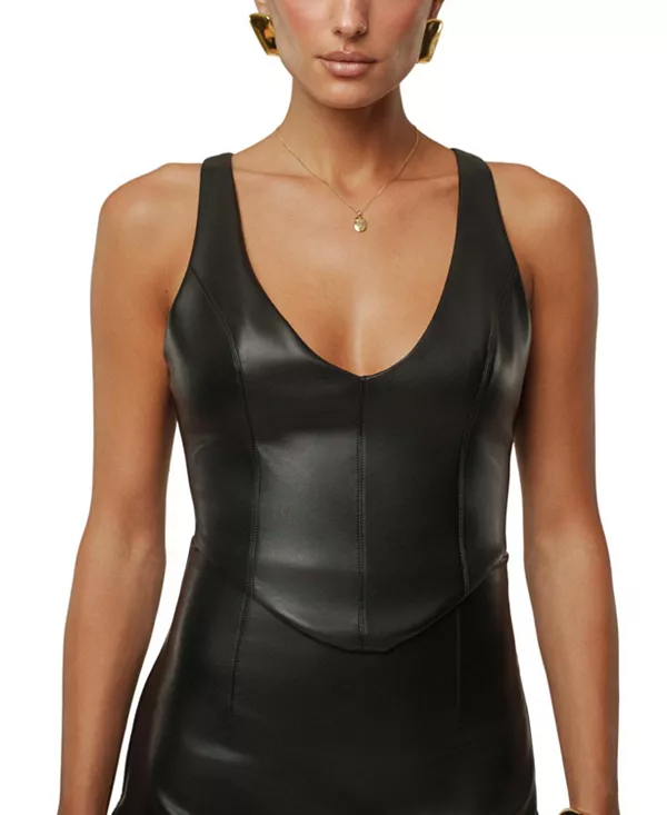 Топ из искусственной кожи Tate Jluxlabel, черный
Топ из искусственной кожи Tate Jluxlabel, черный