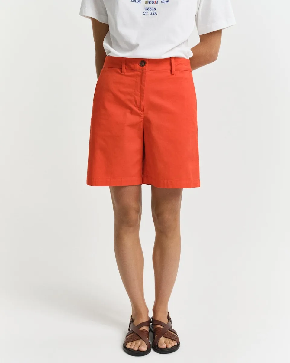 Женские шорты-бермуды в стиле чинос с боковыми карманами Gant, оранжевый
Женские шорты-бермуды в стиле чинос с боковыми карманами Gant, оранжевый