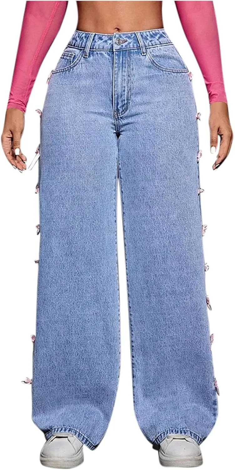 Женские джинсы Wide Leg с карманами, высокие, свободные, эластичные
Женские джинсы Wide Leg с карманами, высокие, свободные, эластичные