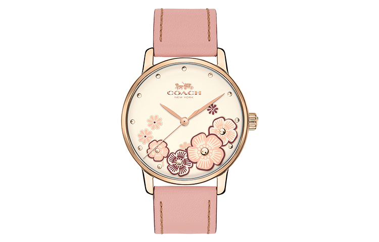 COACH Часы GRAND Wrist Watch Quartz Movement Genuine Leather Strap Pink Watch Dial Women's Watch
COACH Часы GRAND Wrist Watch Quartz Movement Genuine Leather Strap Pink Watch Dial Women's Watch