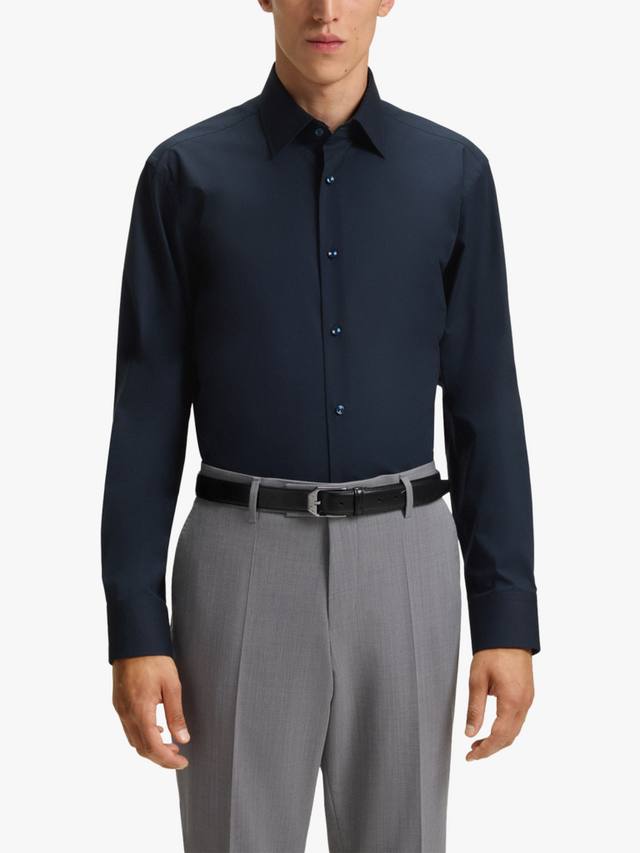 Рубашка BOSS из хлопковой смеси HUGO BOSS, Dark Blue
Рубашка BOSS из хлопковой смеси HUGO BOSS, Dark Blue