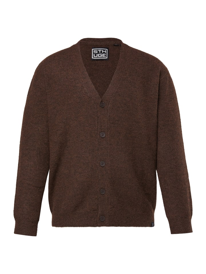 Кардиган земляно-коричневого цвета STHUGE
Кардиган земляно-коричневого цвета STHUGE
