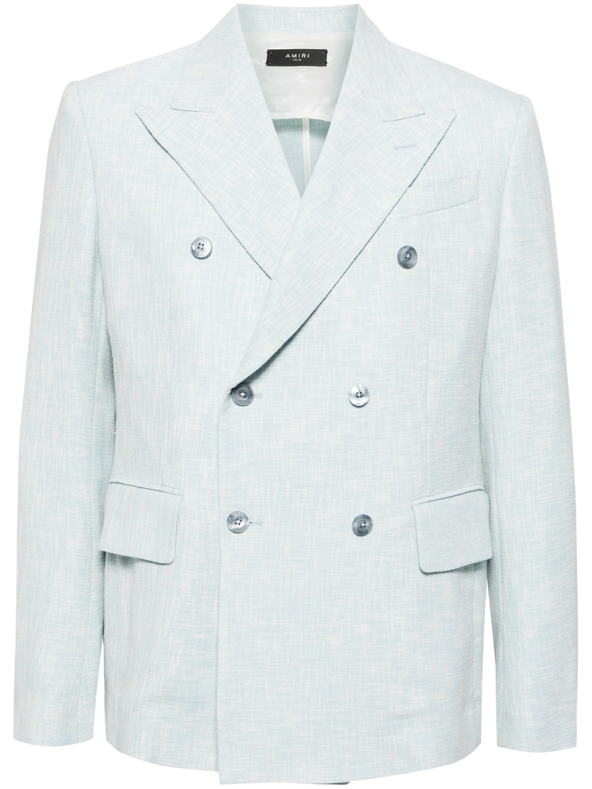 Меланжевый пиджак Cross Hatch Amiri, синий
Меланжевый пиджак Cross Hatch Amiri, синий