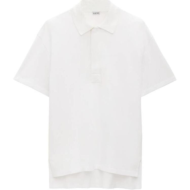 Рубашка поло мужская белая Loewe, белый 
Рубашка поло мужская белая Loewe, белый