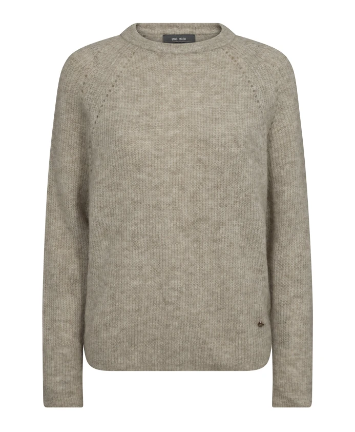 Мягкий вязаный серый свитер с перьями Mos Mosh, серый
Мягкий вязаный серый свитер с перьями Mos Mosh, серый