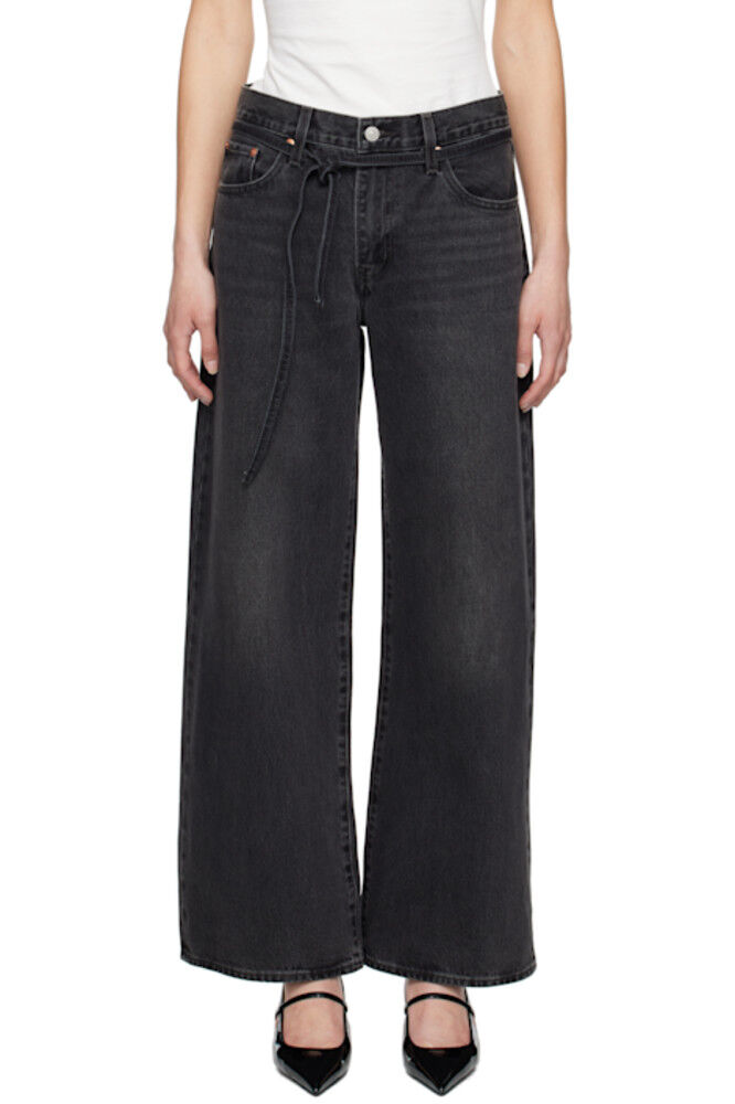 Черные мешковатые прямые джинсы размера XL Levi's
Черные мешковатые прямые джинсы размера XL Levi's