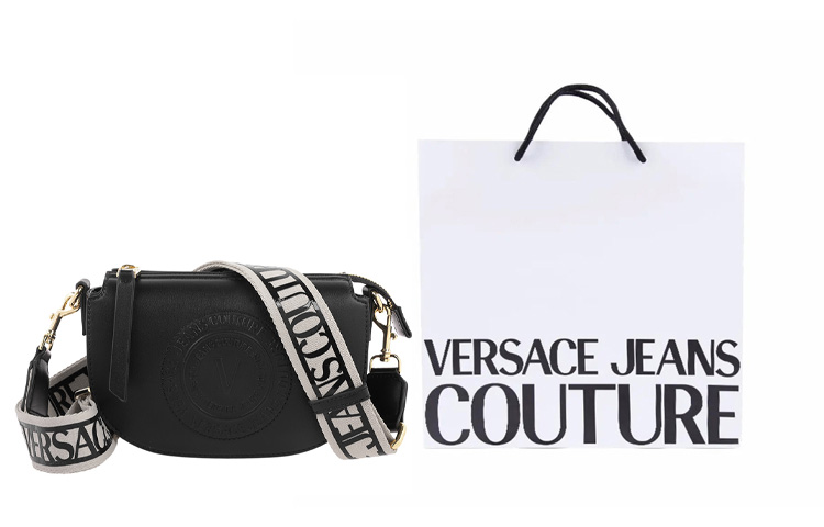 VERSACE JEANS COUTURE Кроссбоди Crescent Bag черный/белый
VERSACE JEANS COUTURE Кроссбоди Crescent Bag черный/белый