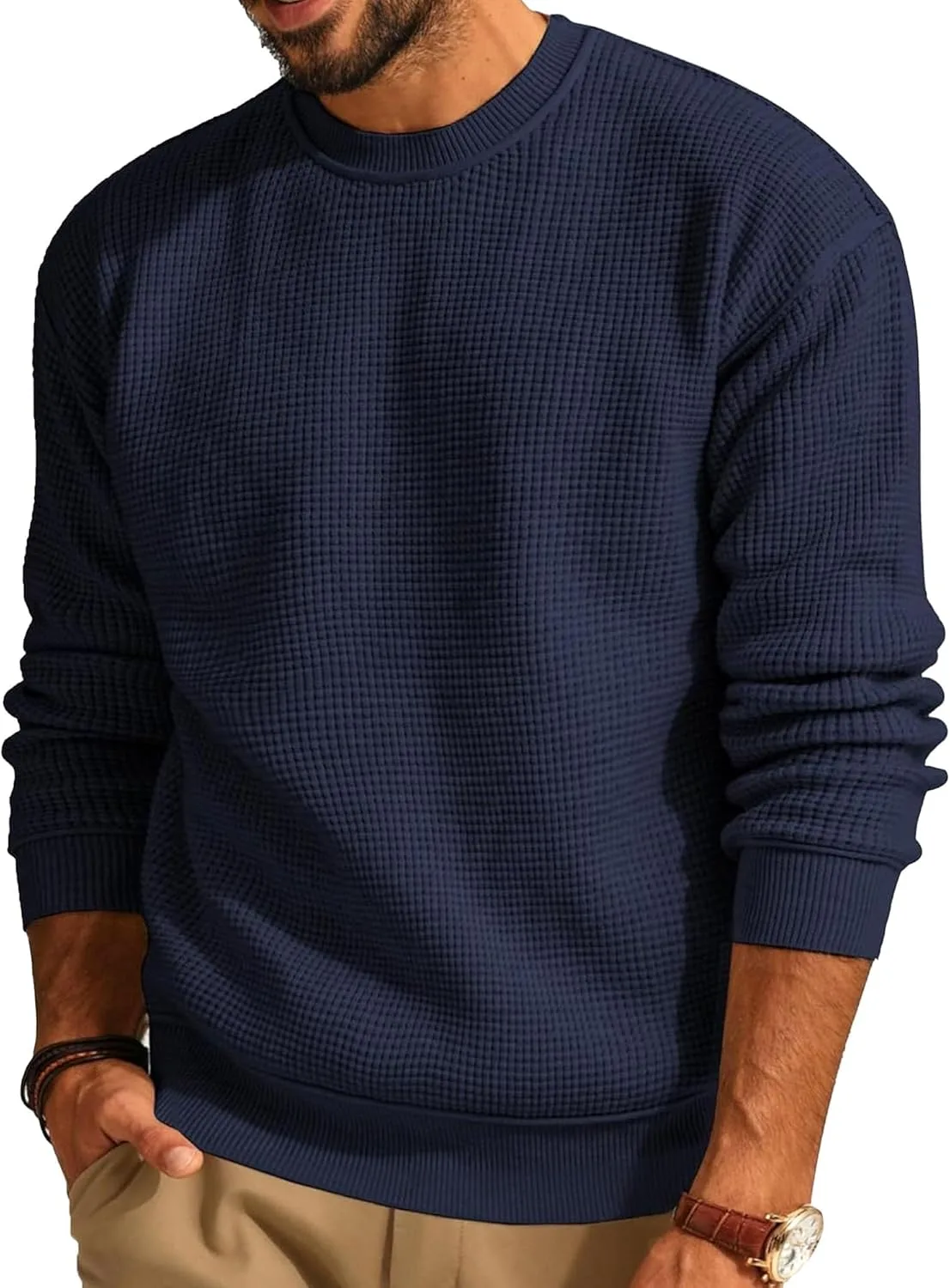 Мужской свитер DGHM-JLMY с круглым вырезом, тонкий, легкий
Мужской свитер DGHM-JLMY с круглым вырезом, тонкий, легкий