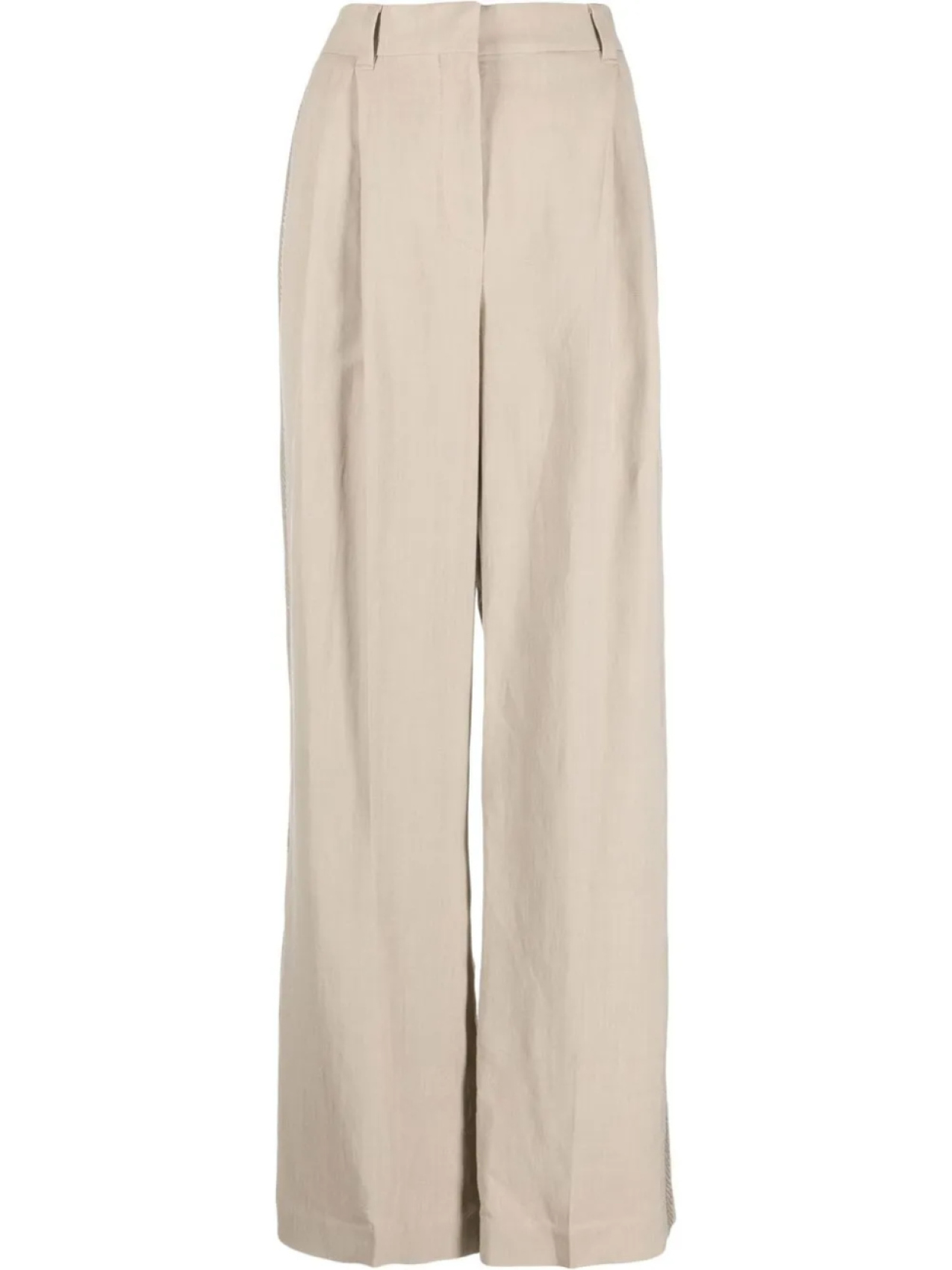 Brunello Cucinelli широкие брюки с завышенной талией, нейтральный
Brunello Cucinelli широкие брюки с завышенной талией, нейтральный