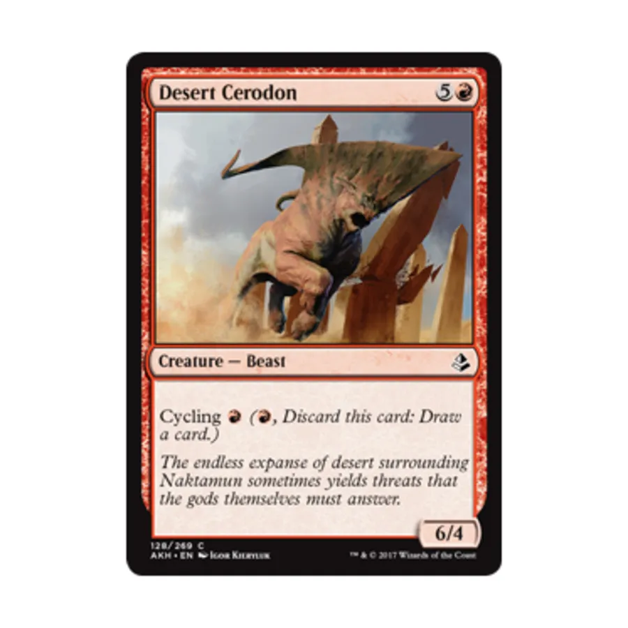 CCG Пустынный церодон (К), MTG - Amonkhet
CCG Пустынный церодон (К), MTG - Amonkhet