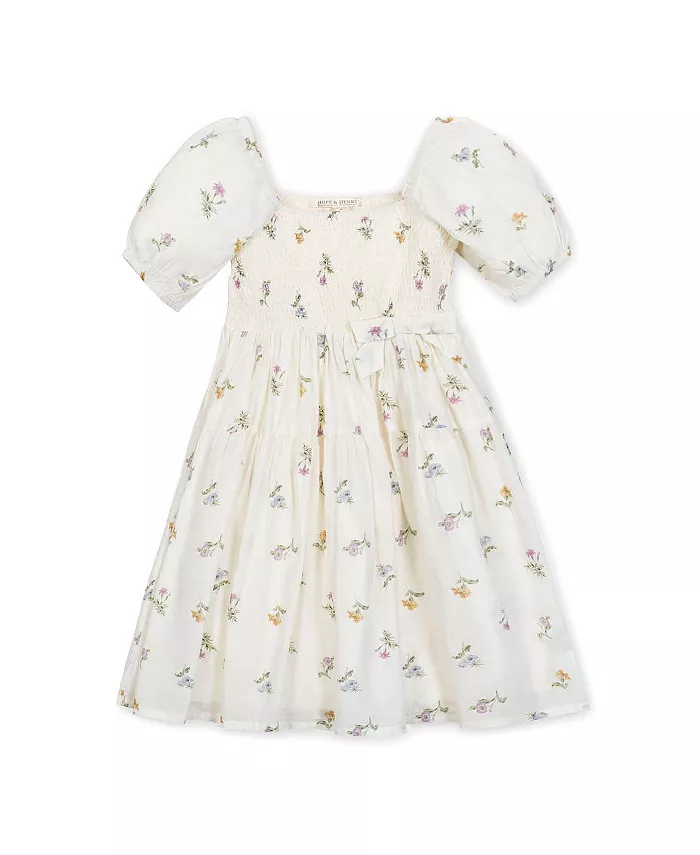 Платье из органического материала с рукавами-фонариками и сборками для девочек-малышек Hope & Henry, белый
Платье из органического материала с рукавами-фонариками и сборками для девочек-малышек Hope & Henry, белый