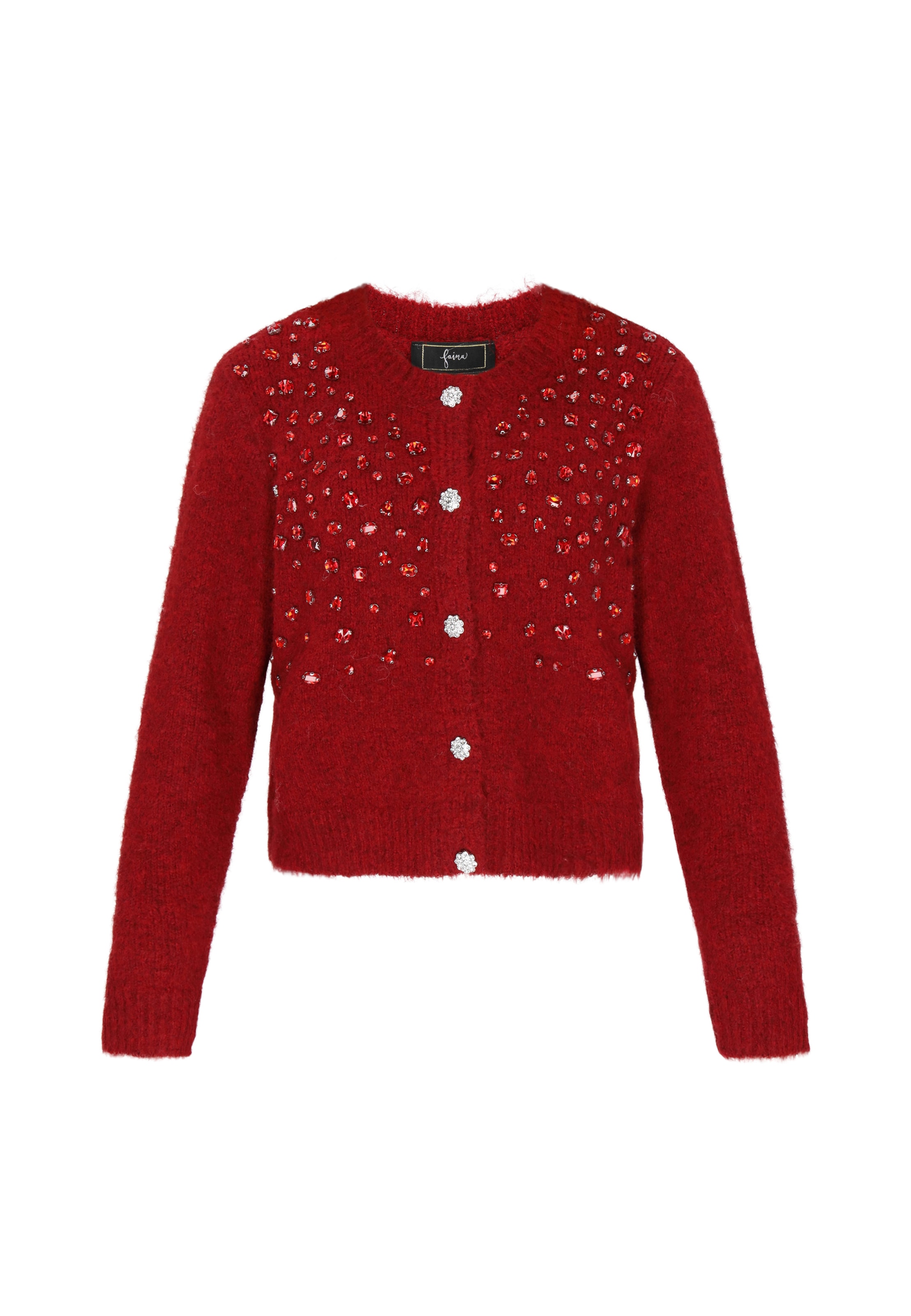 Faina Вязаный кардиган красного цвета
Faina Вязаный кардиган красного цвета