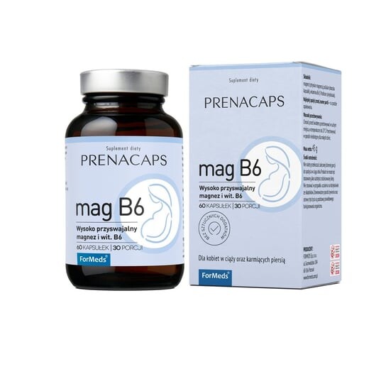 Formeds, Prenacaps Mag B6 60 веганских капсул
Formeds, Prenacaps Mag B6 60 веганских капсул