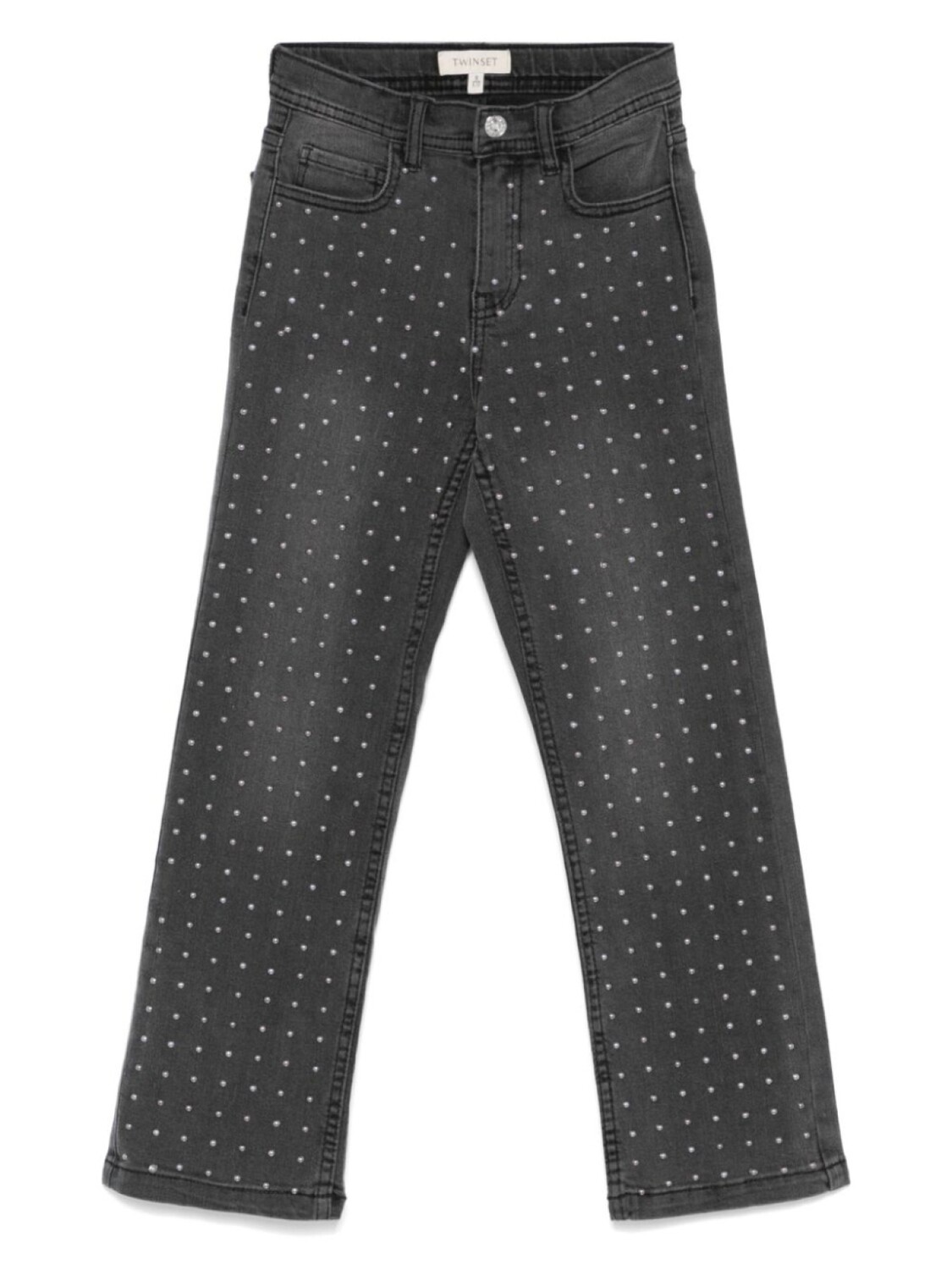 Джинсы TWINSET Kids с заклепками, черный
Джинсы TWINSET Kids с заклепками, черный