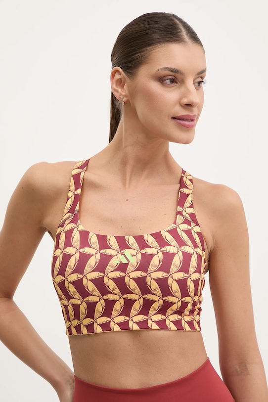 Спортивный бюстгальтер x Farm Rio Adidas Performance, бордовый
Спортивный бюстгальтер x Farm Rio Adidas Performance, бордовый