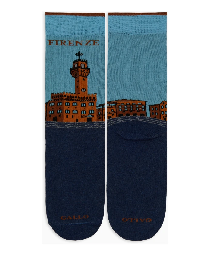 Короткие женские хлопковые носки с узором Palazzo Vecchio во Флоренции. Gallo, синий
Короткие женские хлопковые носки с узором Palazzo Vecchio во Флоренции. Gallo, синий