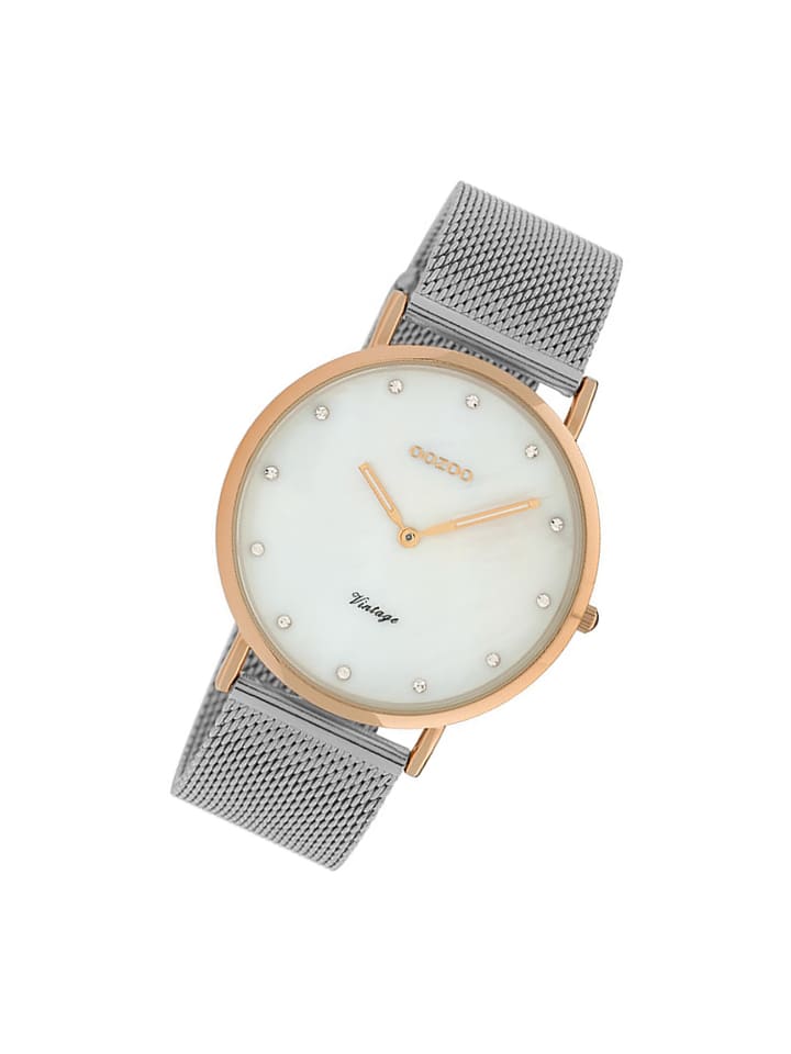 Аналоговые наручные часы Oozoo Vintage Series, серебристые, большие (примерно 40 мм)
Аналоговые наручные часы Oozoo Vintage Series, серебристые, большие (примерно 40 мм)