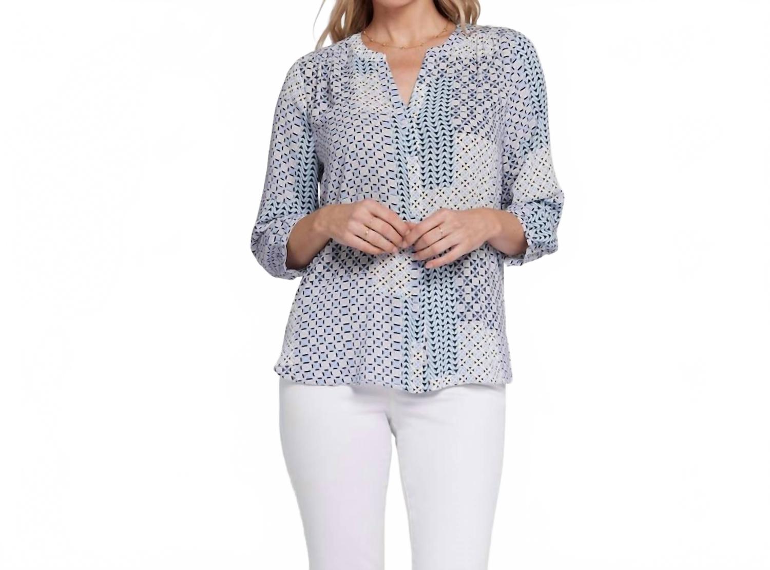 Блузка с защипами Giona Geo NYDJ, Giona Geo
Блузка с защипами Giona Geo NYDJ, Giona Geo