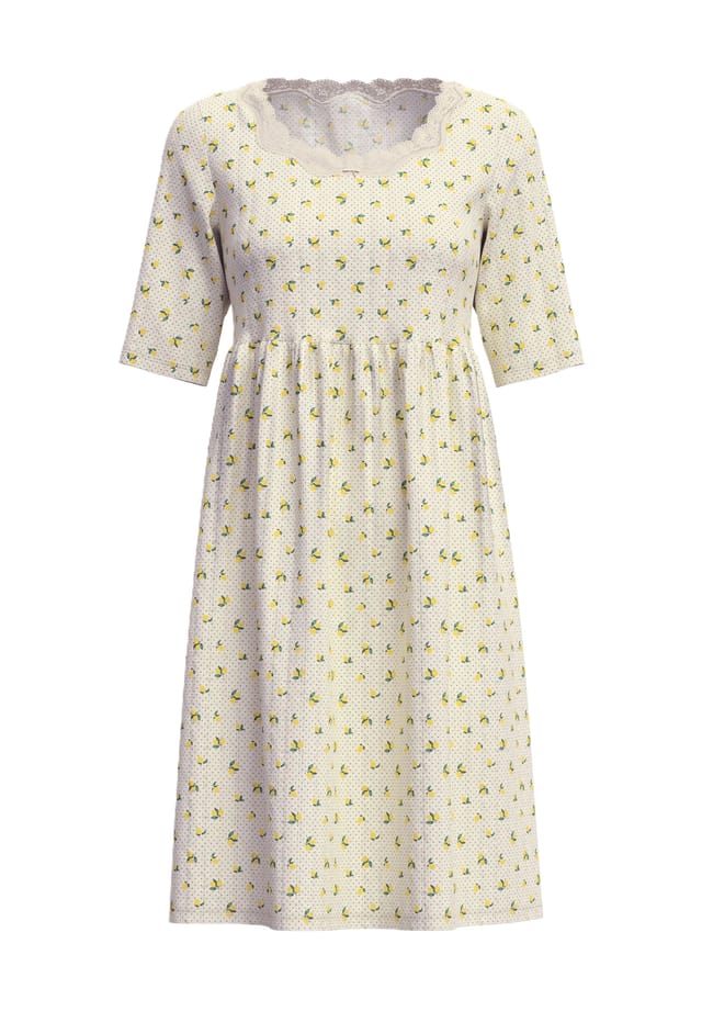 Кружевная ночная рубашка в стиле бэби-долл с принтом Toujours Calida, бежевый
Кружевная ночная рубашка в стиле бэби-долл с принтом Toujours Calida, бежевый