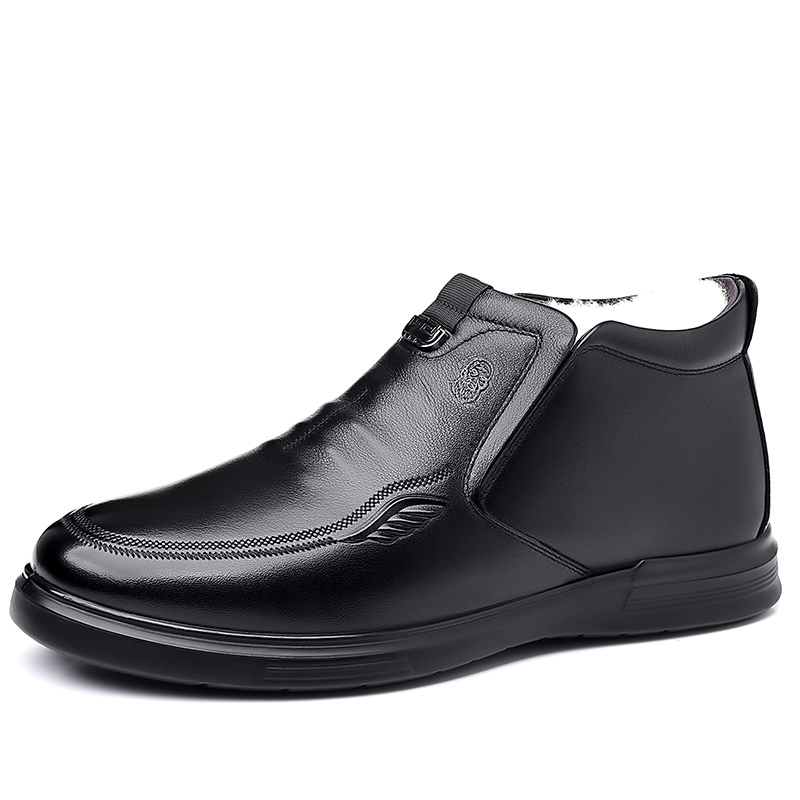 Мужская повседневная обувь средней высоты LAORENTOU, Black Fleece-Lined 
Мужская повседневная обувь средней высоты LAORENTOU, Black Fleece-Lined