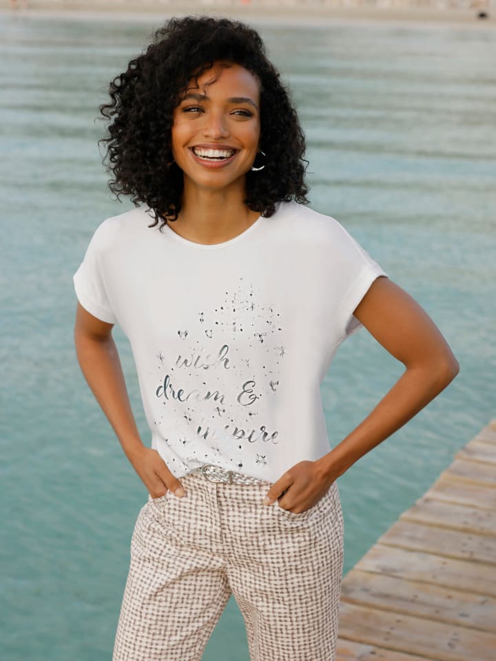 Рубашка с короткими рукавами в цвете экрю-серого цвета Heine
Рубашка с короткими рукавами в цвете экрю-серого цвета Heine