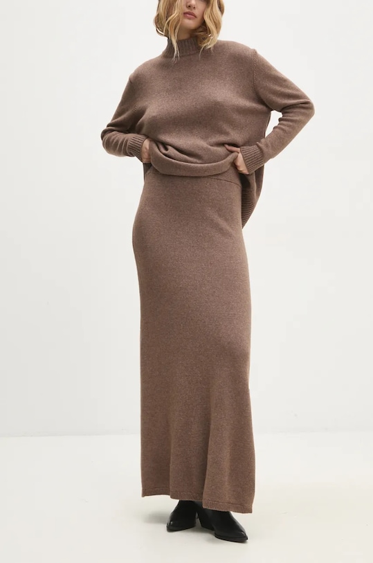 Шерстяная юбка Answear.Lab, коричневый
Шерстяная юбка Answear.Lab, коричневый