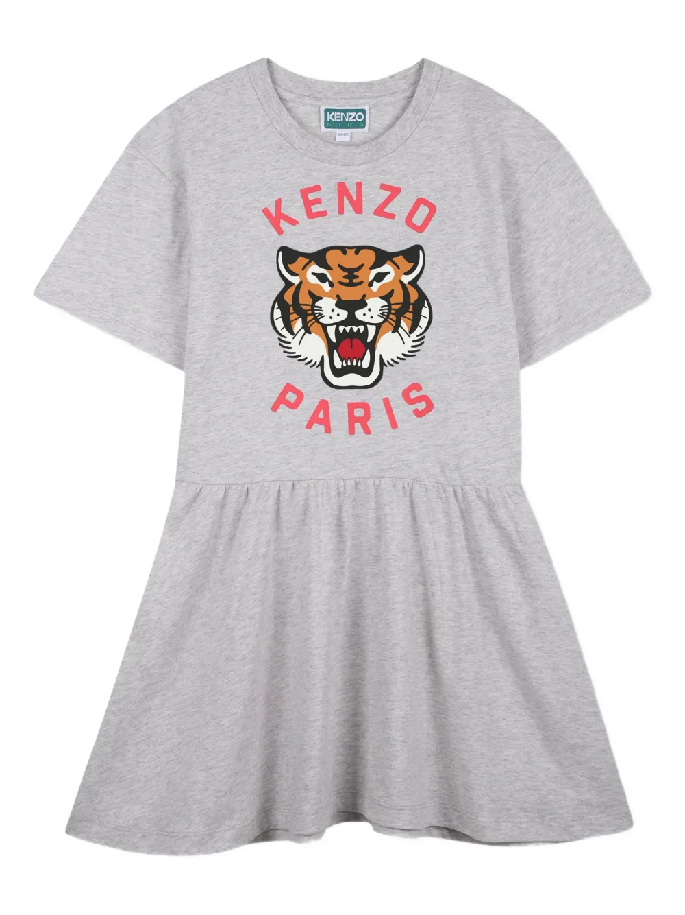 Платье с изображением тигра Kenzo Kids, серый
Платье с изображением тигра Kenzo Kids, серый