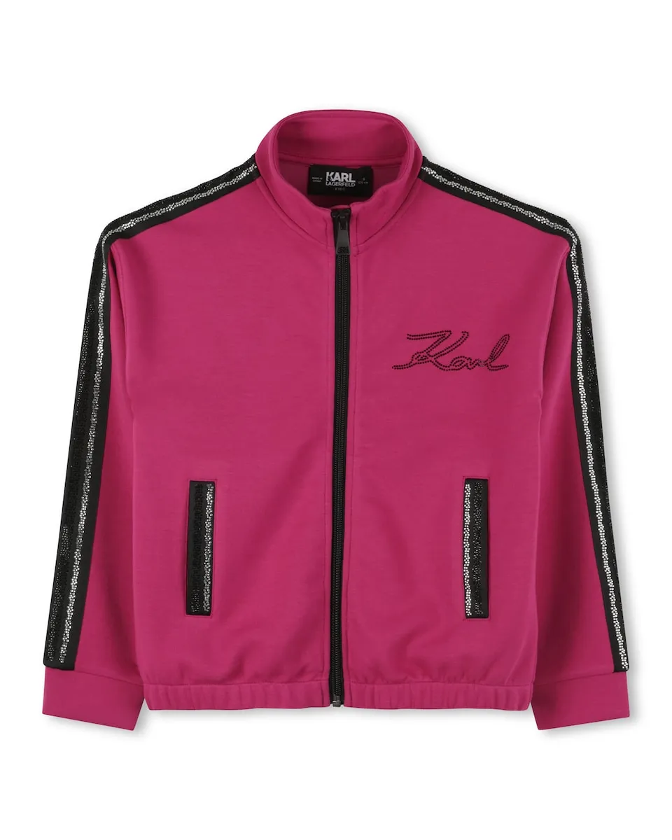 Детская куртка для девочки розового цвета с длинными рукавами Karl Lagerfeld Kids
Детская куртка для девочки розового цвета с длинными рукавами Karl Lagerfeld Kids