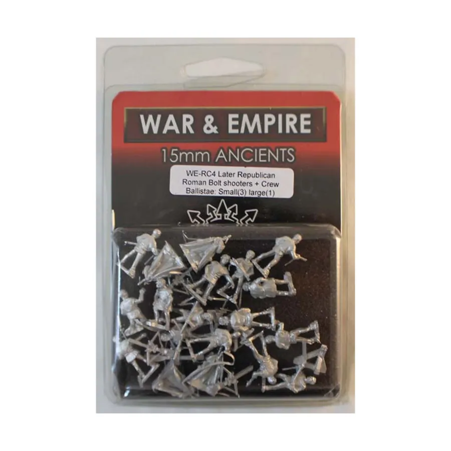 Болт-шутеры - поздние республиканцы, War & Empire - Ancients Miniatures - Late Roman (15mm)
Болт-шутеры - поздние республиканцы, War & Empire - Ancients Miniatures - Late Roman (15mm)