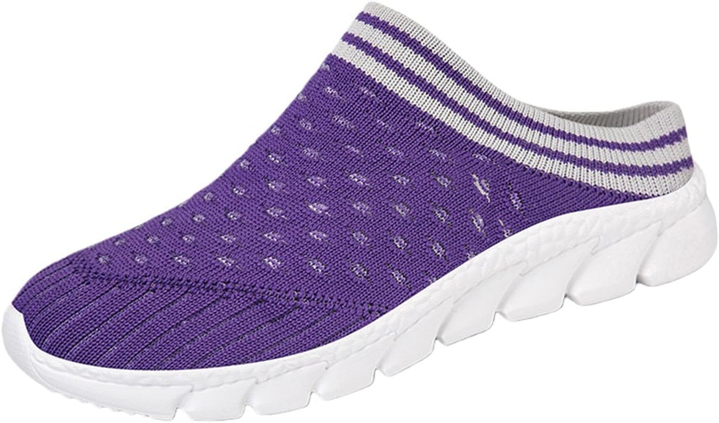 Женские легкие прогулочные кроссовки из сетки с дышащей мягкой подошвой, мюли с открытой пяткой, повседневные тапочки, удобные, для спорта на улице, сандалии на танкетке Movnebyro, фиолетовый
Женские легкие прогулочные кроссовки из сетки с дышащей мягкой подошвой, мюли с открытой пяткой, повседневные тапочки, удобные, для спорта на улице, сандалии на танкетке Movnebyro, фиолетовый